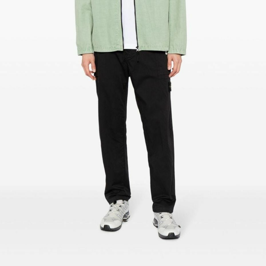 【代購】STONE ISLAND Casual Pants Men's Black