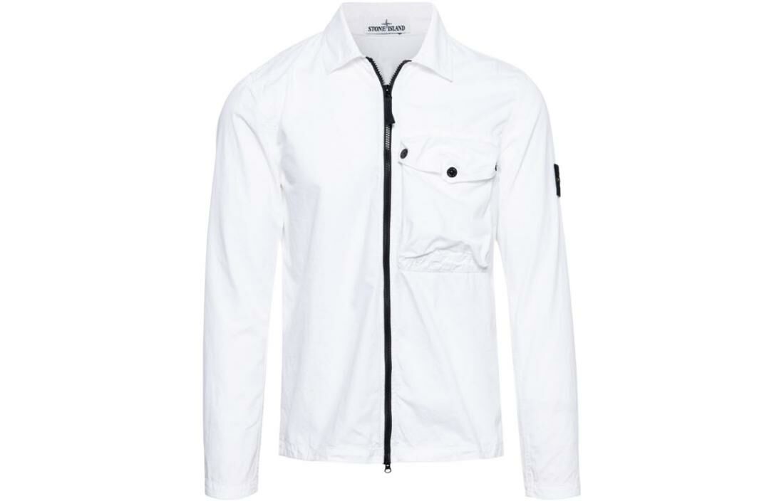 【代購】STONE ISLAND Jackets Men Pearl White