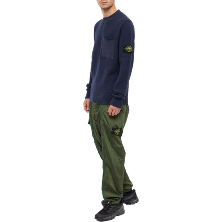 【代購】STONE ISLAND 523D2 Soft Cotton With Mix Fabric Knit Sweater