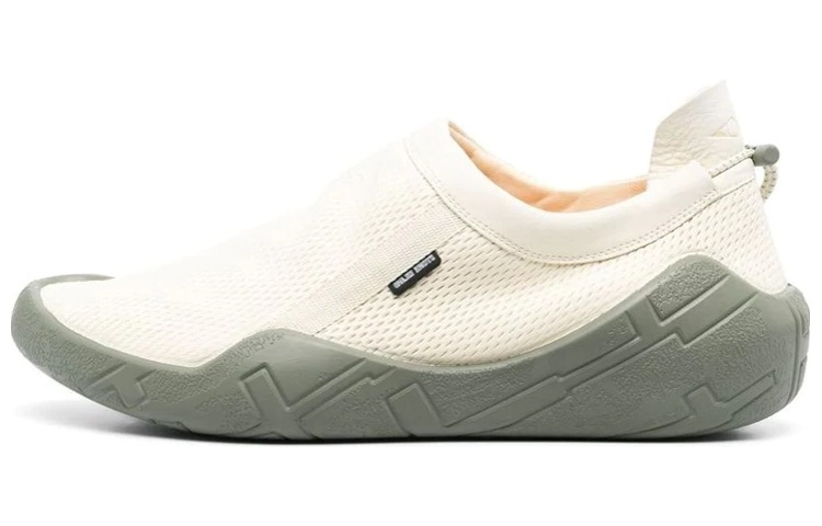 【代購】STONE ISLAND Shadow Project Logo-patch Leather Slip-on Sneakers