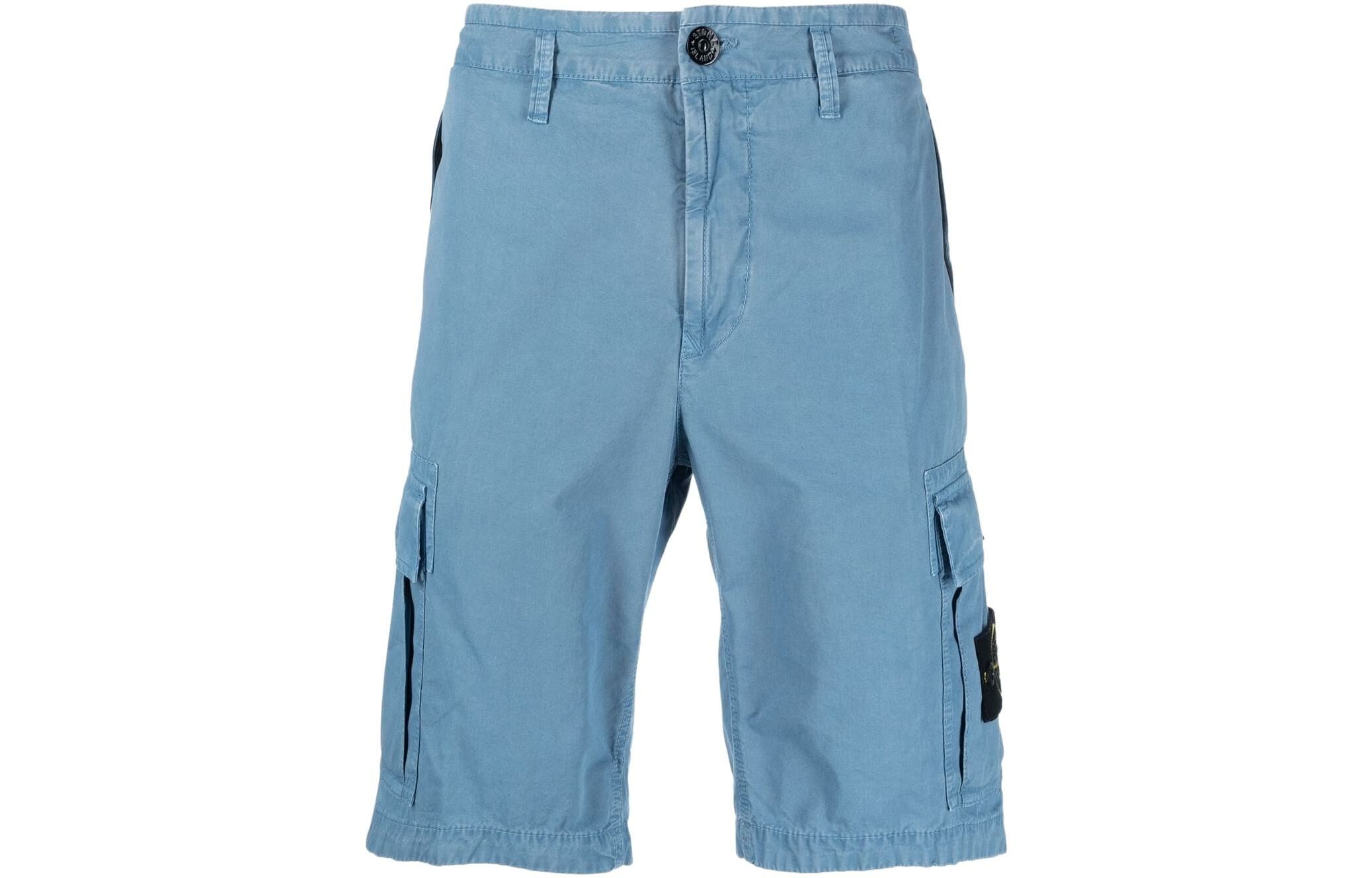 【代購】STONE ISLAND Casual Shorts Men Sky Blue