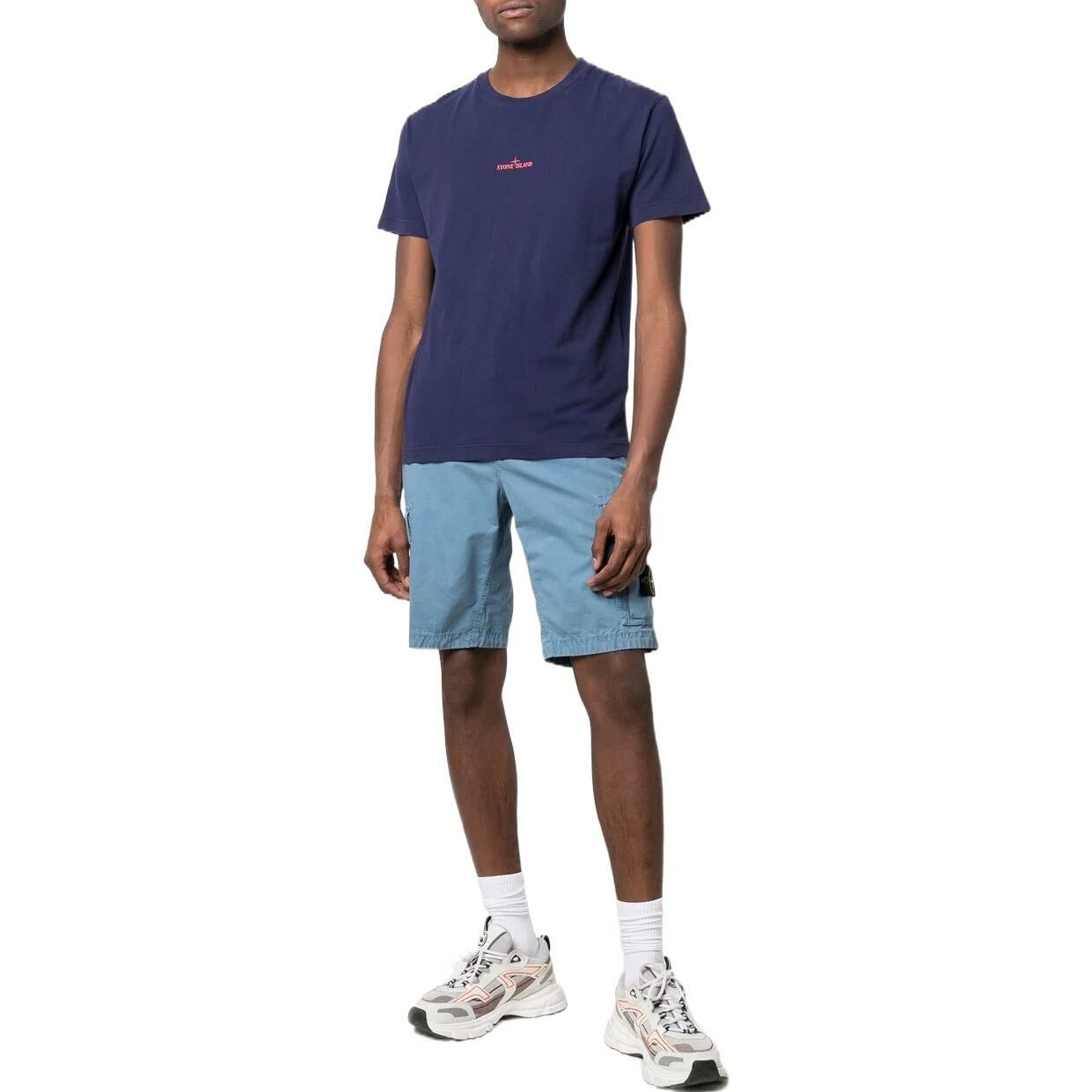 【代購】STONE ISLAND Casual Shorts Men Sky Blue