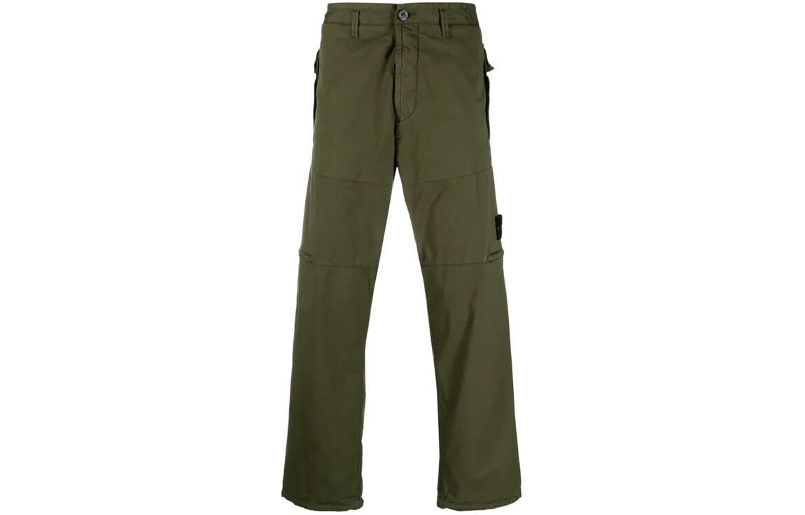 【代購】STONE ISLAND Compass-badge Straight-leg Trousers