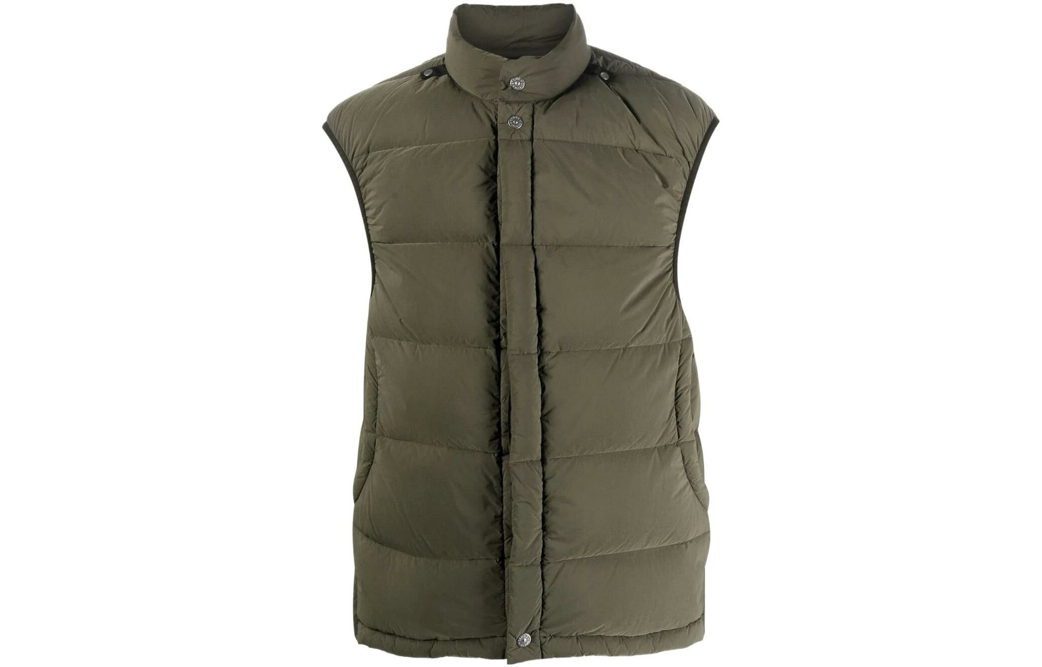 【代購】STONE ISLAND Vests Men Army Green