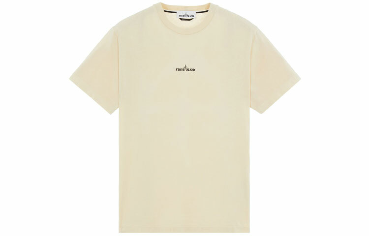 【代購】STONE ISLAND T-Shirts Men Beige Yellow