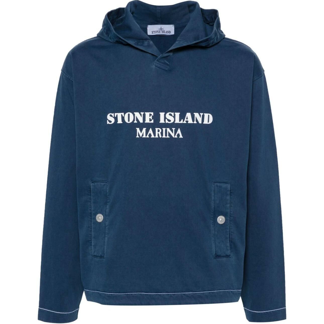 【代購】STONE ISLAND Logo-print Cotton Hoodie