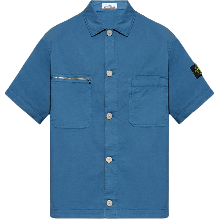 【代購】STONE ISLAND Shirts Men Blue