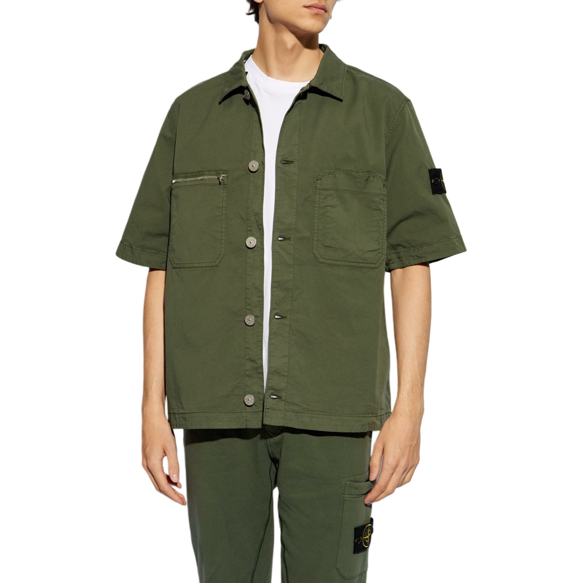 【代購】STONE ISLAND Shirt Men's Moss Green