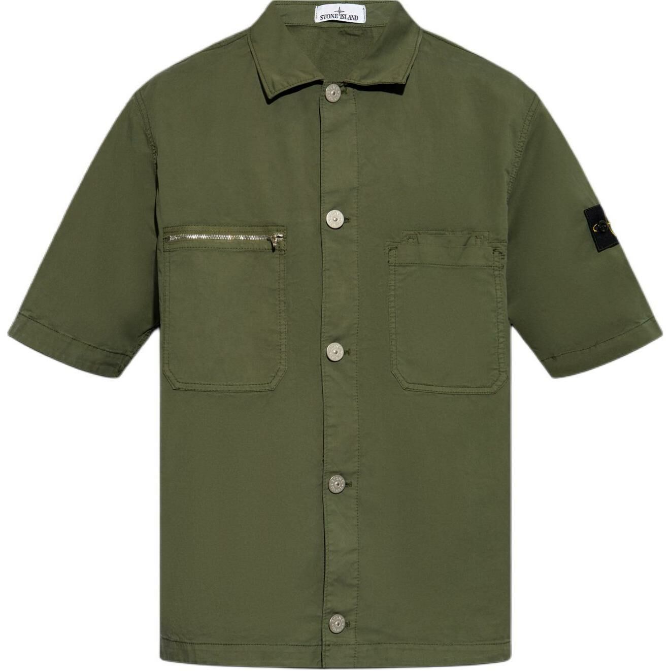 【代購】STONE ISLAND Shirt Men's Moss Green