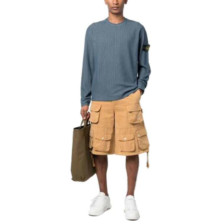 【代購】STONE ISLAND Sweaters Men Gray Blue