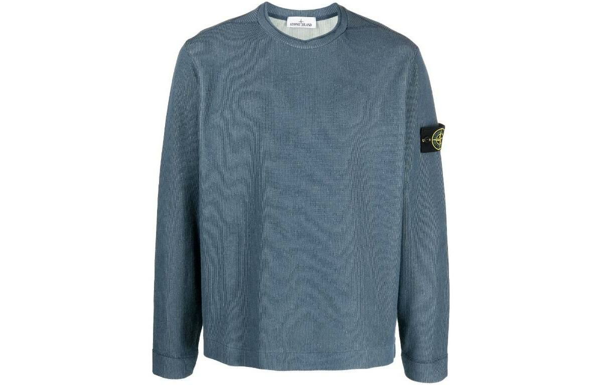 【代購】STONE ISLAND Sweaters Men Gray Blue