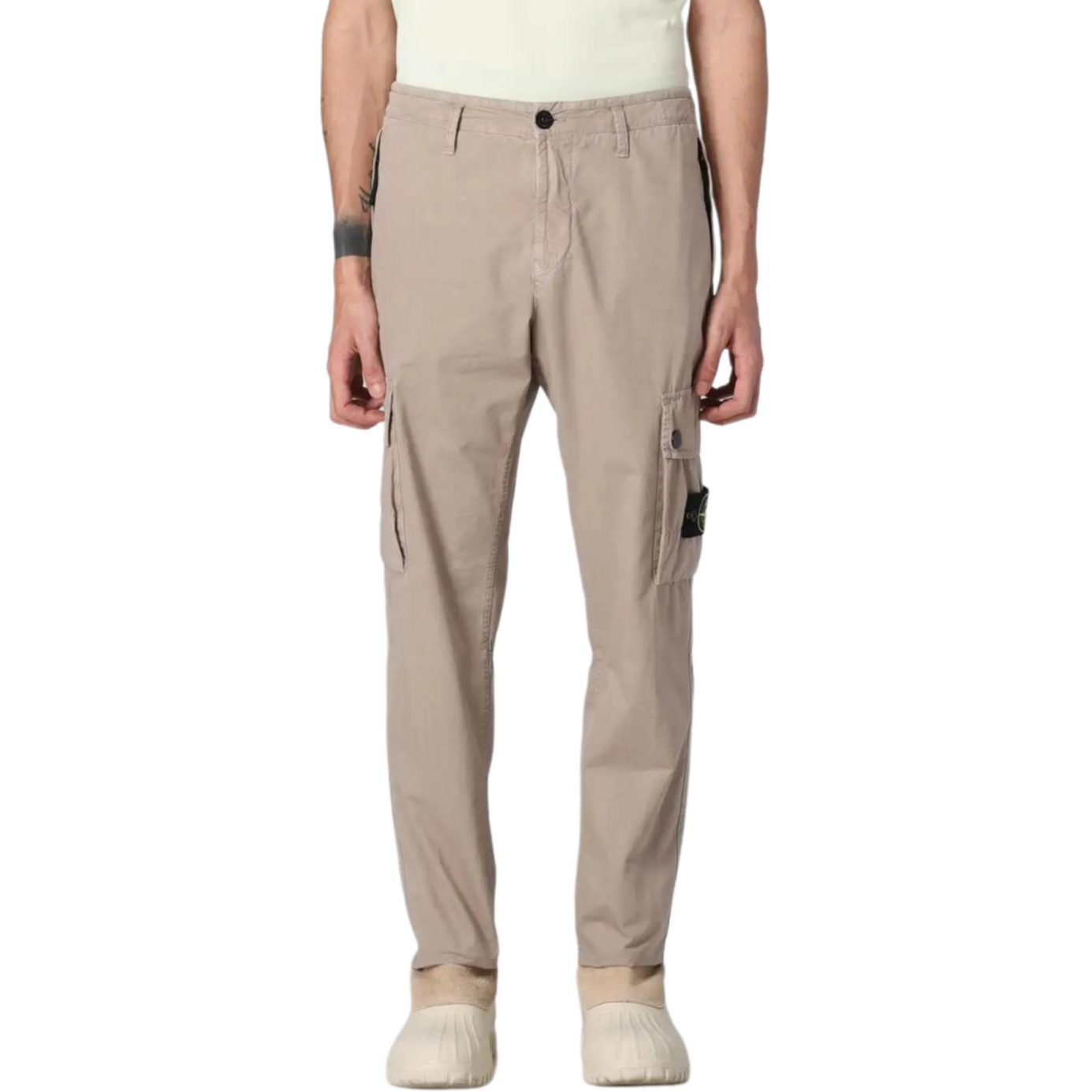 【代購】STONE ISLAND Slim-fit Tapered Trousers