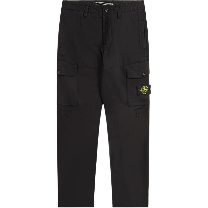 【代購】STONE ISLAND Cargo Pants Men's Black