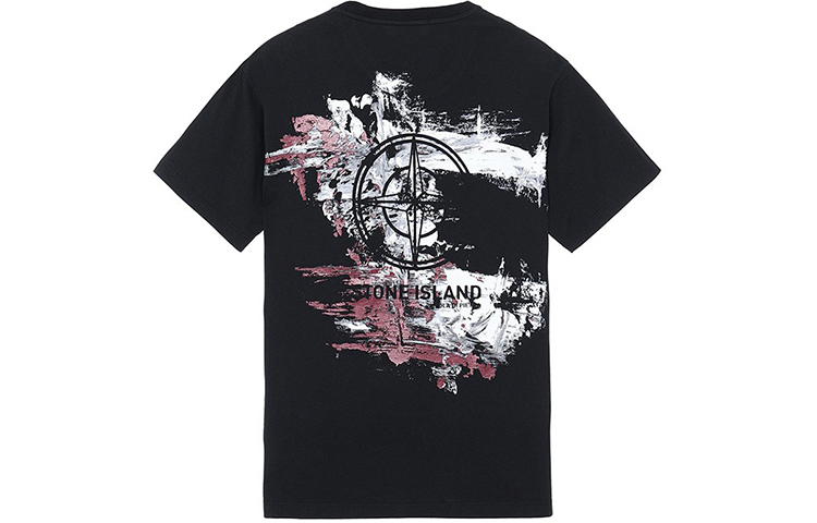 【代購】STONE ISLAND T-Shirts Men Ink Black