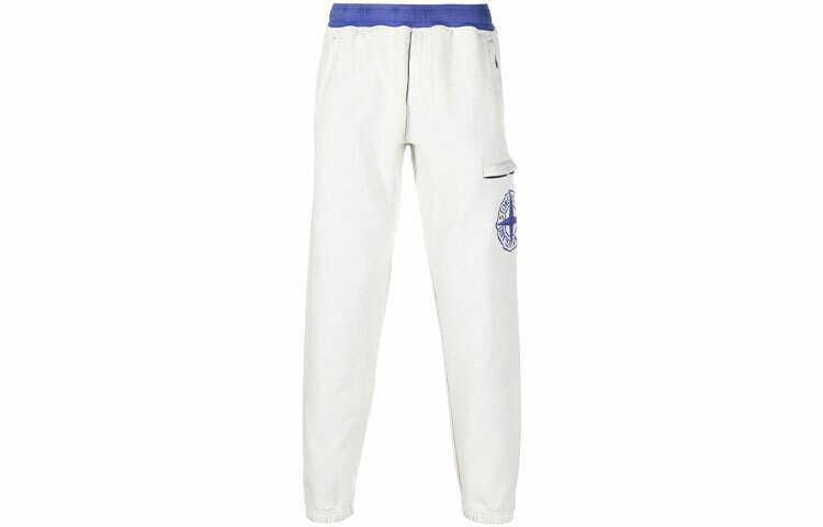 【代購】STONE ISLAND Knitted Sweatpants Men White