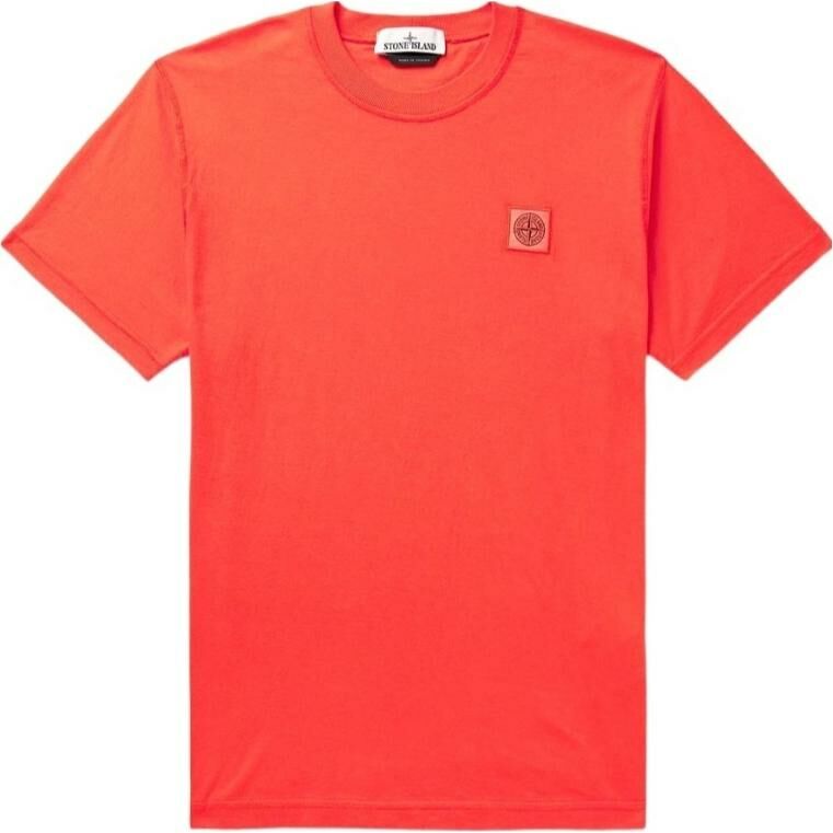 【代購】STONE ISLAND T-Shirt Men's Shrimp Red