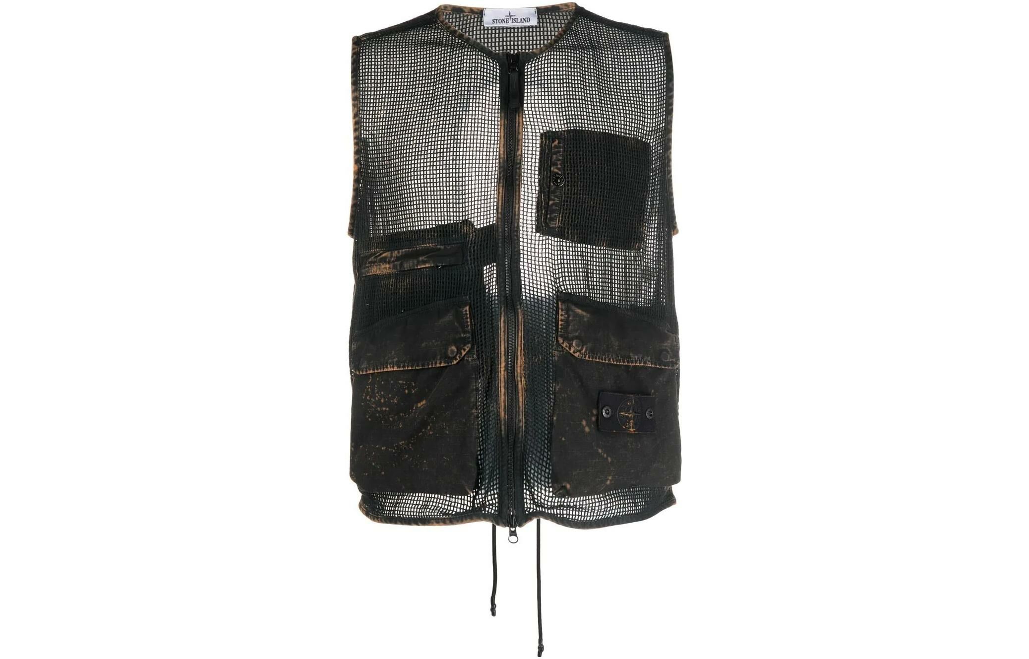 【代購】STONE ISLAND Vests Men Black