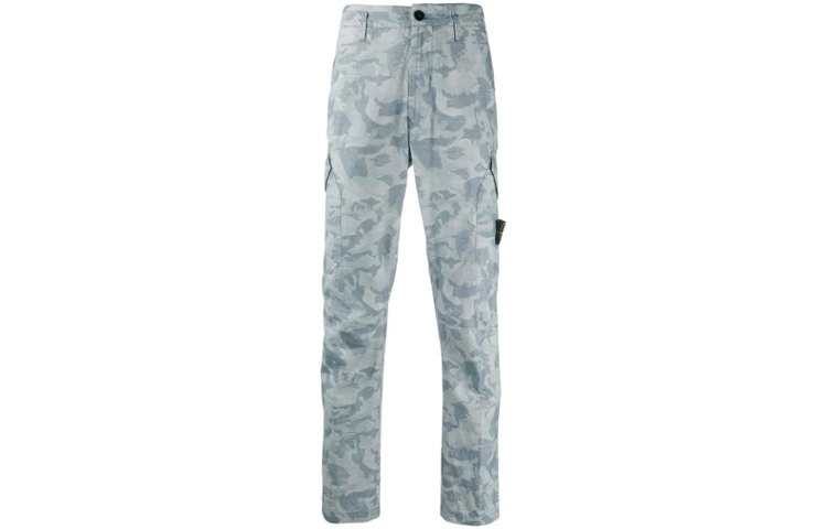 【代購】STONE ISLAND Cargo Pants Men Blue