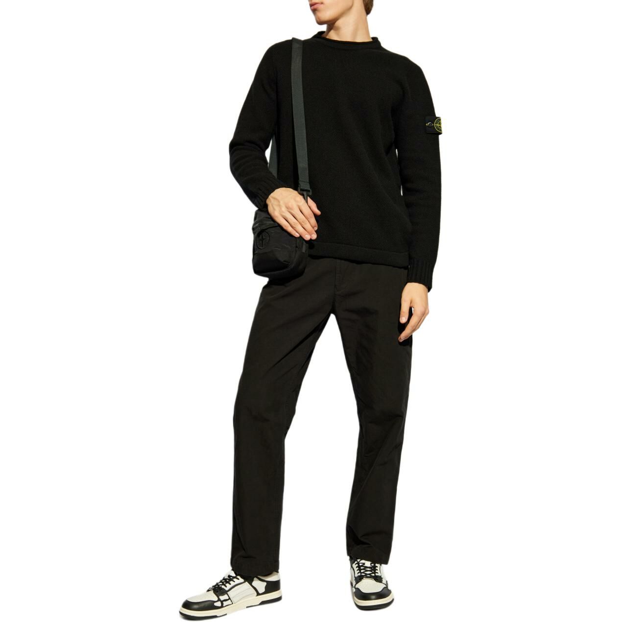 【代購】STONE ISLAND Logo Patch Crewneck Jumper