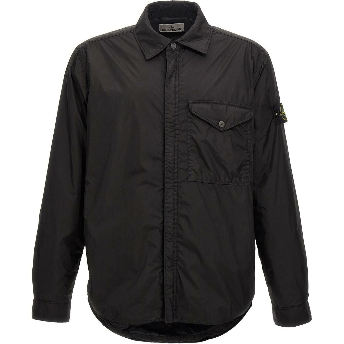 【代購】STONE ISLAND Logo Patch Zip-Up Jacket