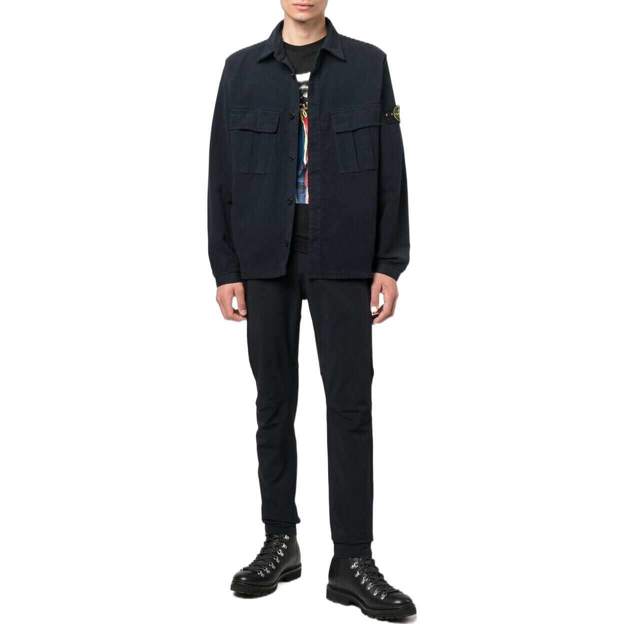 【代購】STONE ISLAND Jackets Men Marine Blue