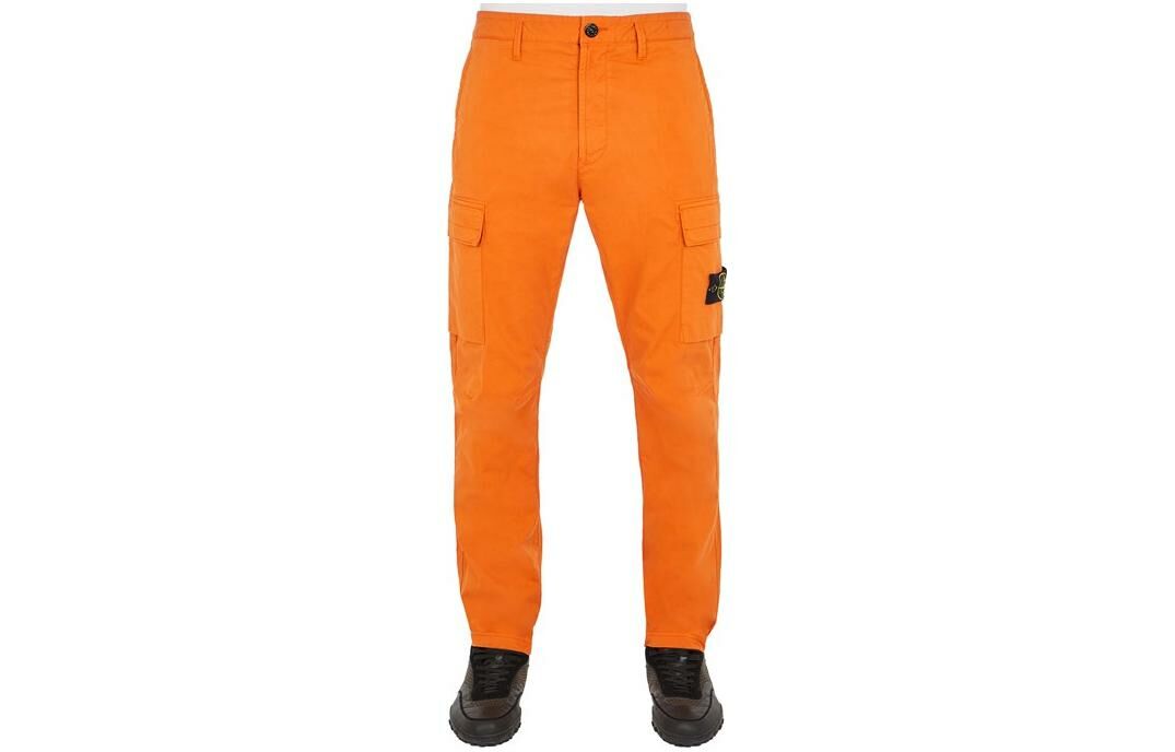 【代購】STONE ISLAND Cargo Pants Men Orange