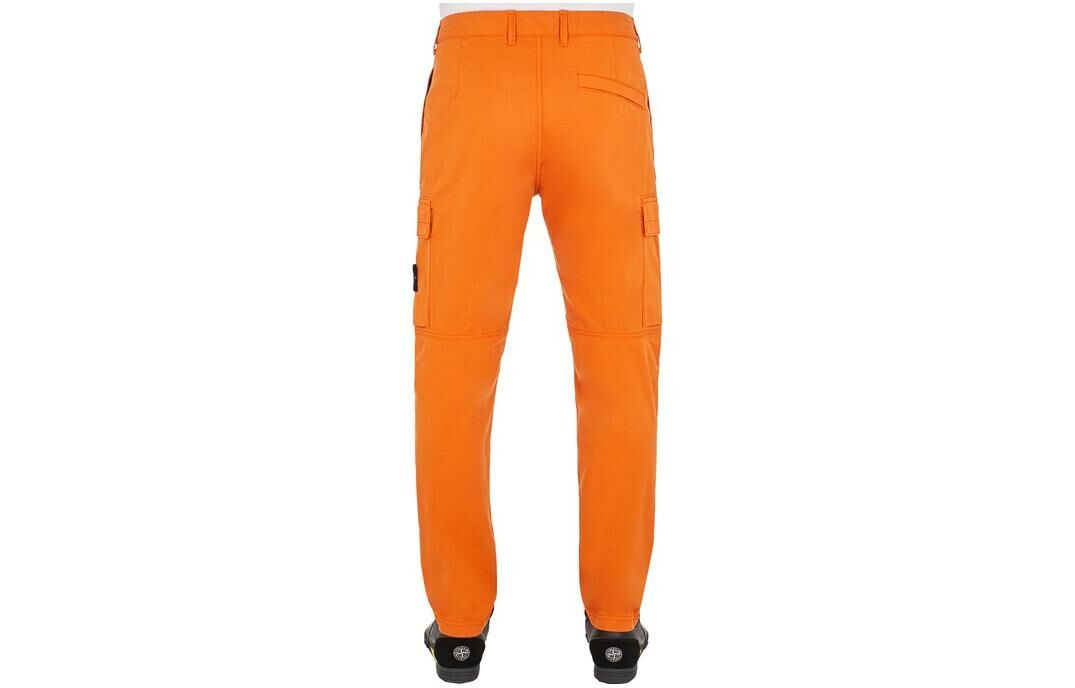 【代購】STONE ISLAND Cargo Pants Men Orange