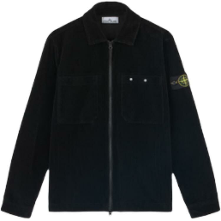 【代購】STONE ISLAND Logo Patch Corduroy Shirt Jacket