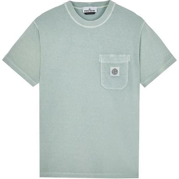 【代購】STONE ISLAND T-Shirt Men's Sky Blue