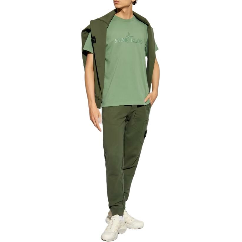 【代購】STONE ISLAND Logo-embossed Cotton T-shirt
