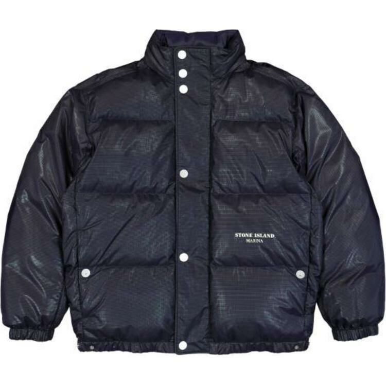 【代購】STONE ISLAND S.I. Marina Logo Printed Puffer Jacket