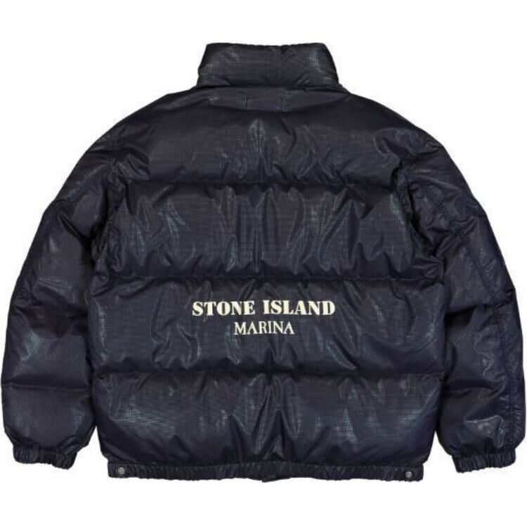 【代購】STONE ISLAND S.I. Marina Logo Printed Puffer Jacket