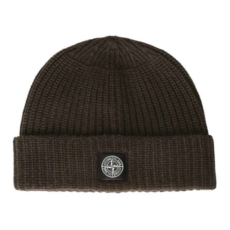 【代購】STONE ISLAND Logo-Patch Beanie