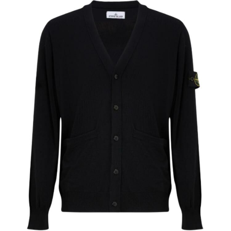 【代購】STONE ISLAND Compass-badge Wool Cardigan