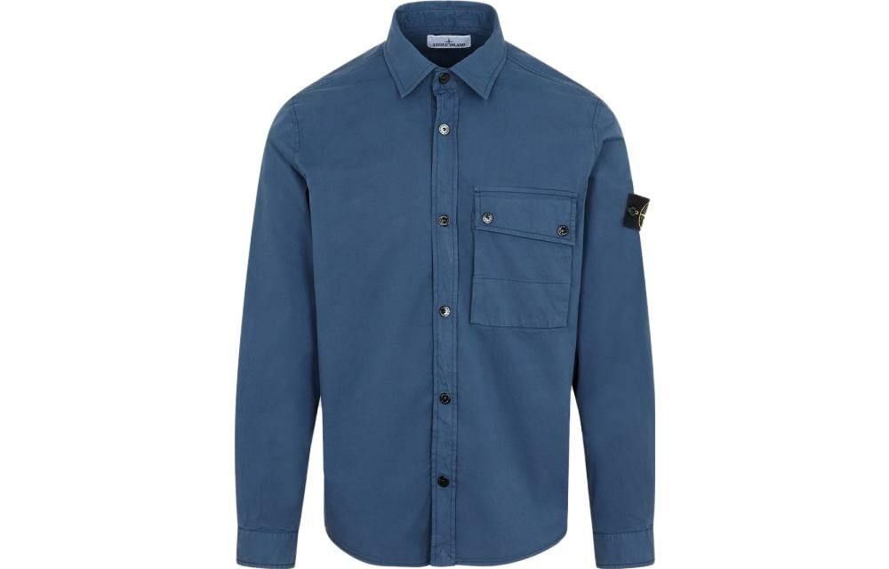【代購】STONE ISLAND Shirts Men Air Force Blue
