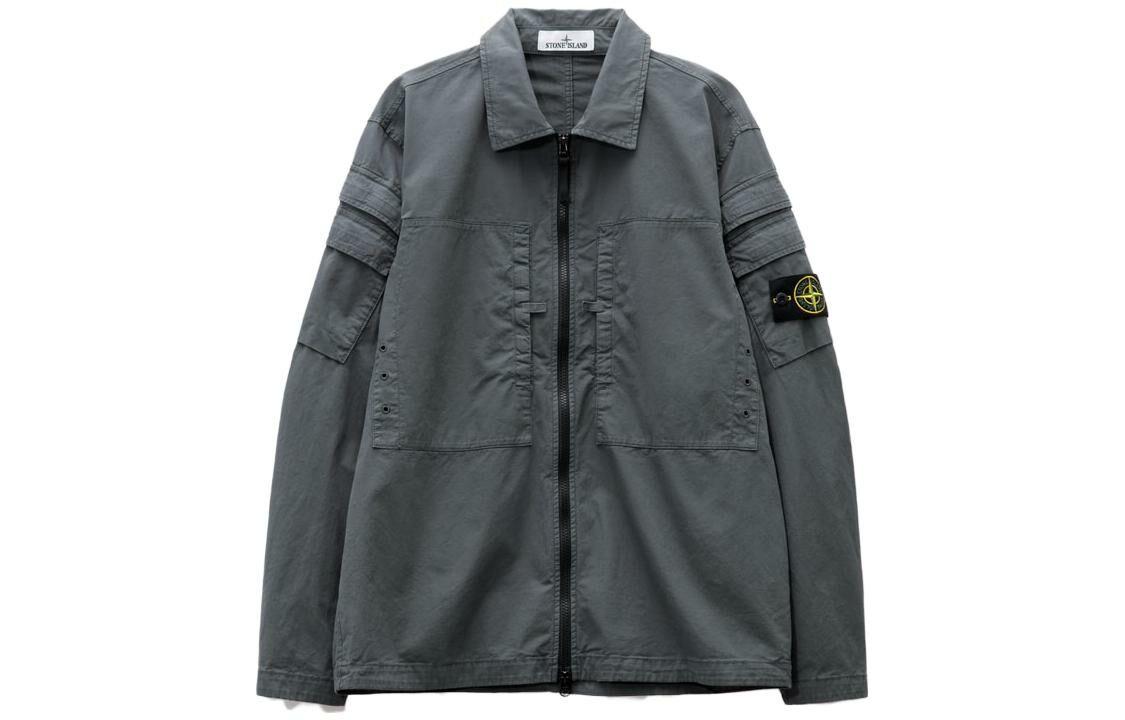 【代購】STONE ISLAND FW23 Jackets Coats Men's Lead Gray