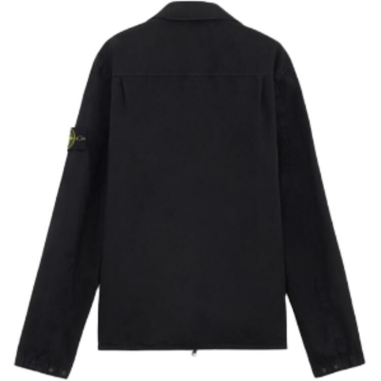 【代購】STONE ISLAND Zip-Up Long-Sleeved Shirt