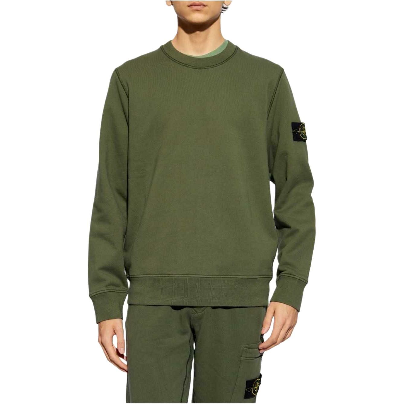【代購】STONE ISLAND Compass-badge Cotton Sweatshirt