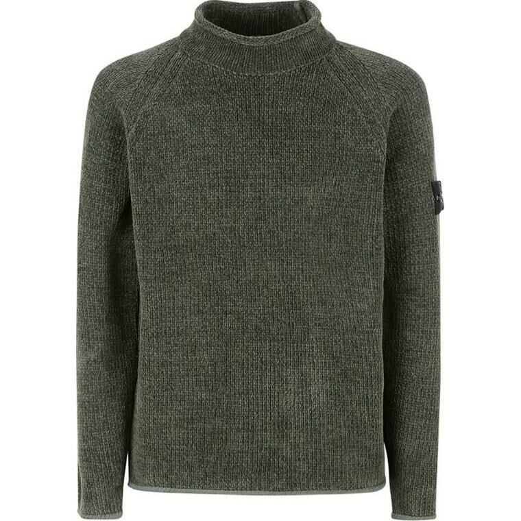 【代購】STONE ISLAND Compass Patch Mock Neck Jumper