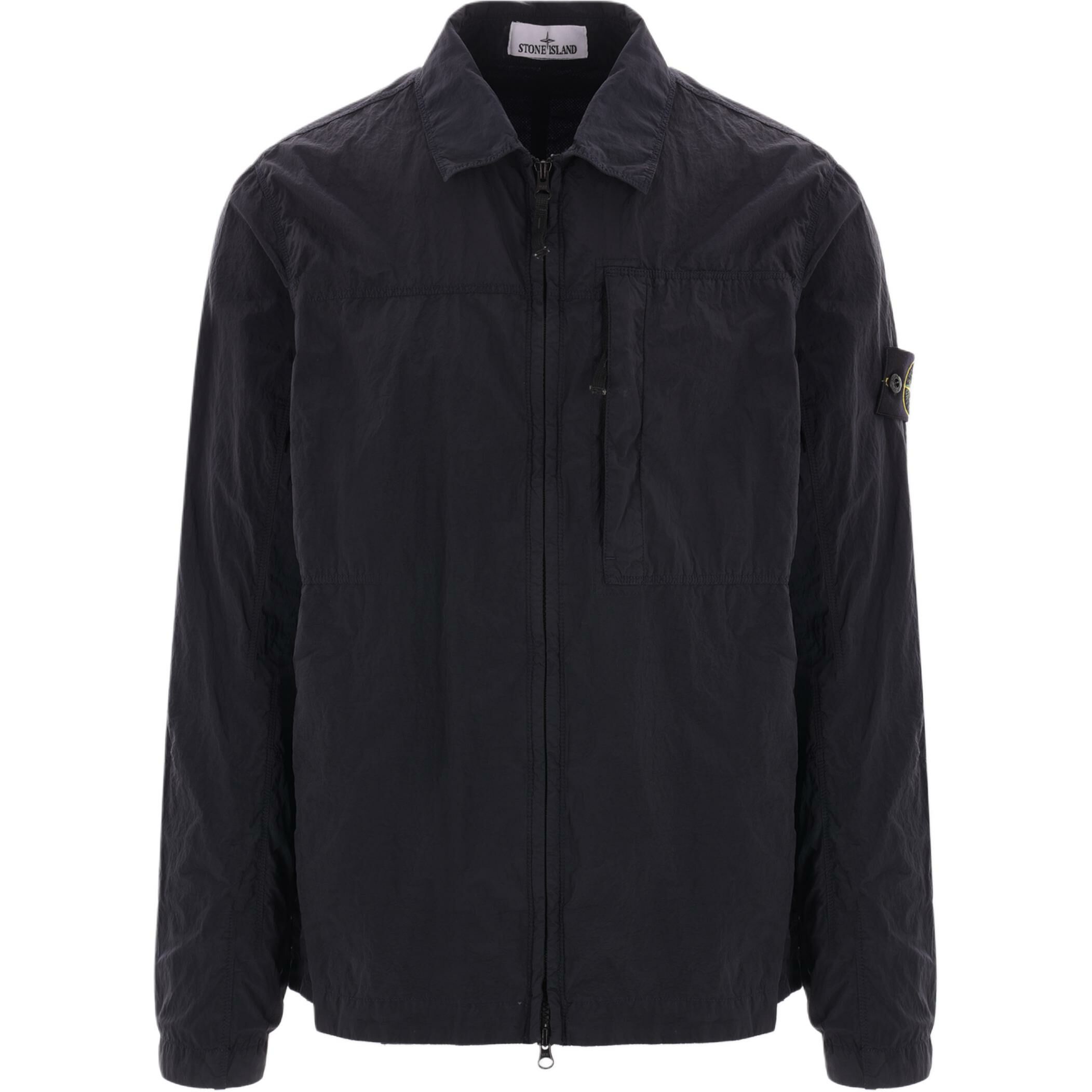 【代購】STONE ISLAND Compass Patch Zipped Overshirt