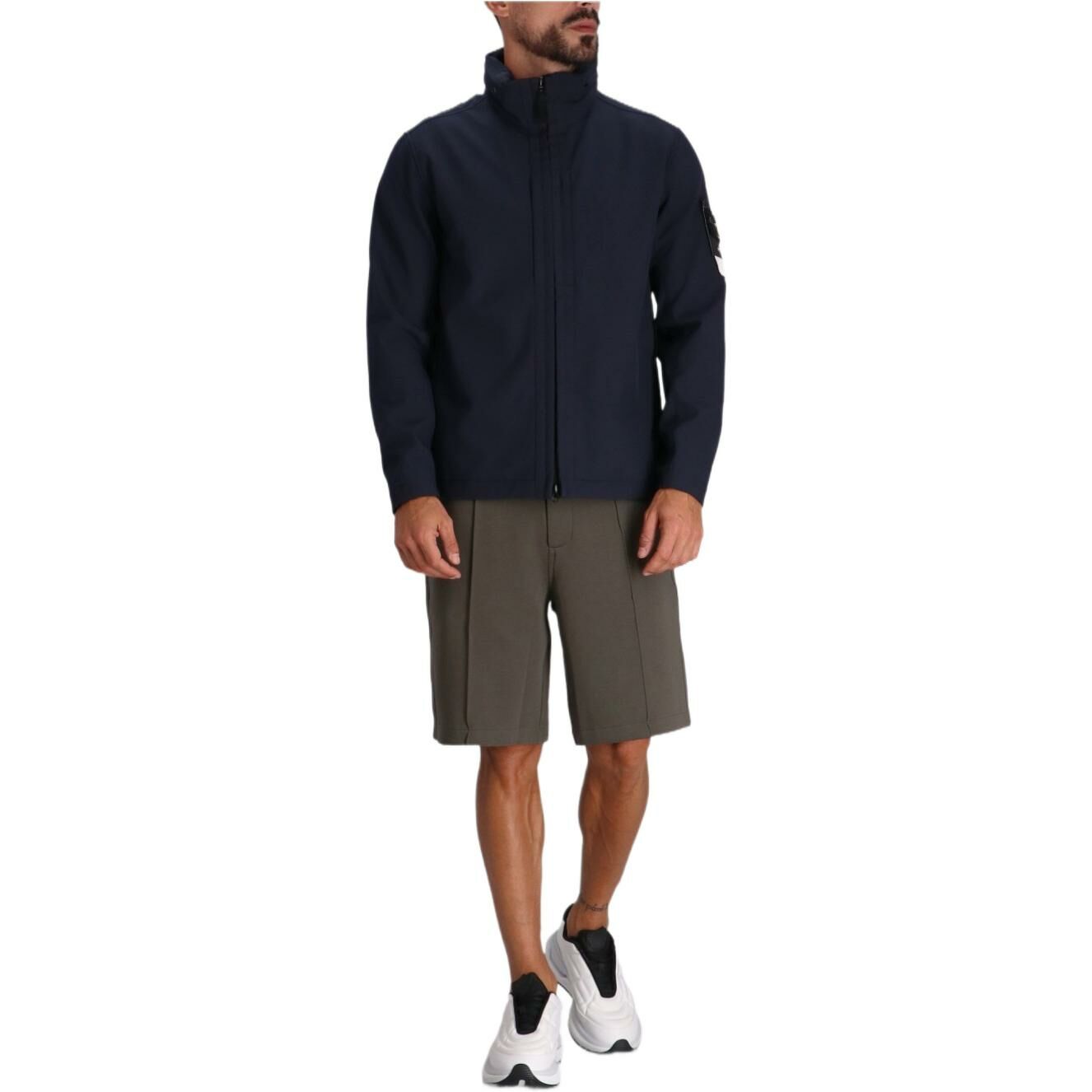 【代購】STONE ISLAND Logo-Patch Zipped Coat