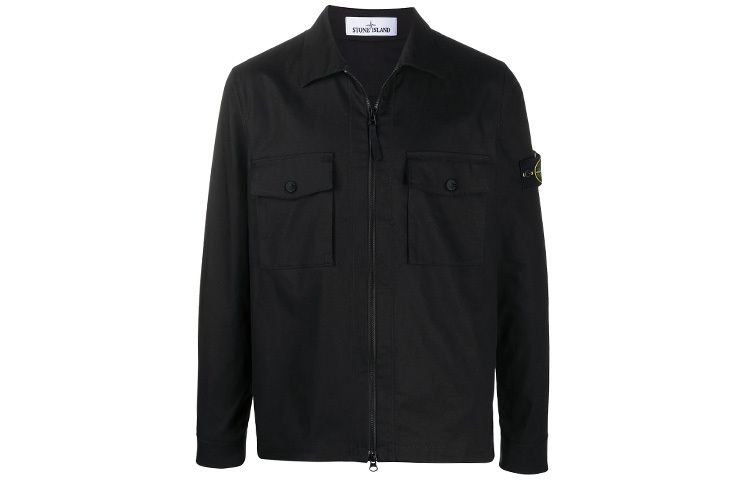 【代購】STONE ISLAND Compass-badge Shirt Jacket