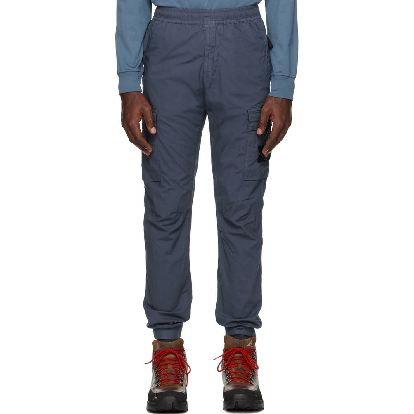 【代購】STONE ISLAND Cargo Pants Men's Dark Blue