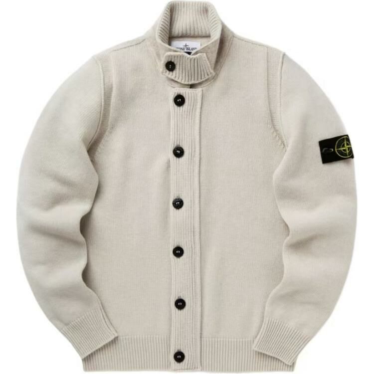 【代購】STONE ISLAND High Neck Knitted Cardigan
