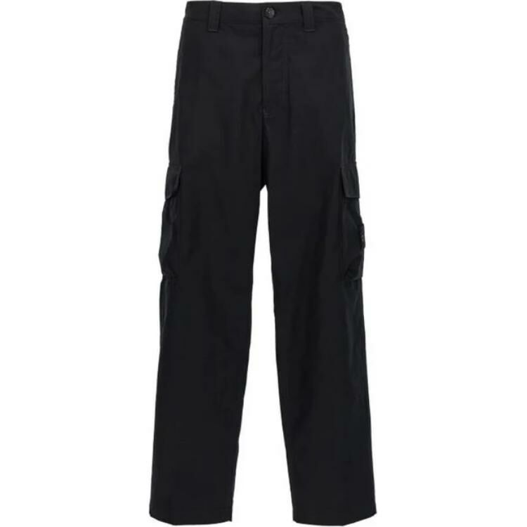 【代購】STONE ISLAND Logo-Patch Cargo Trousers