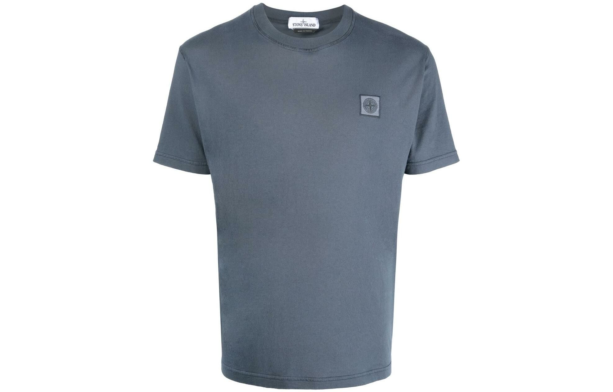 【代購】STONE ISLAND T-Shirts Men Gray Blue