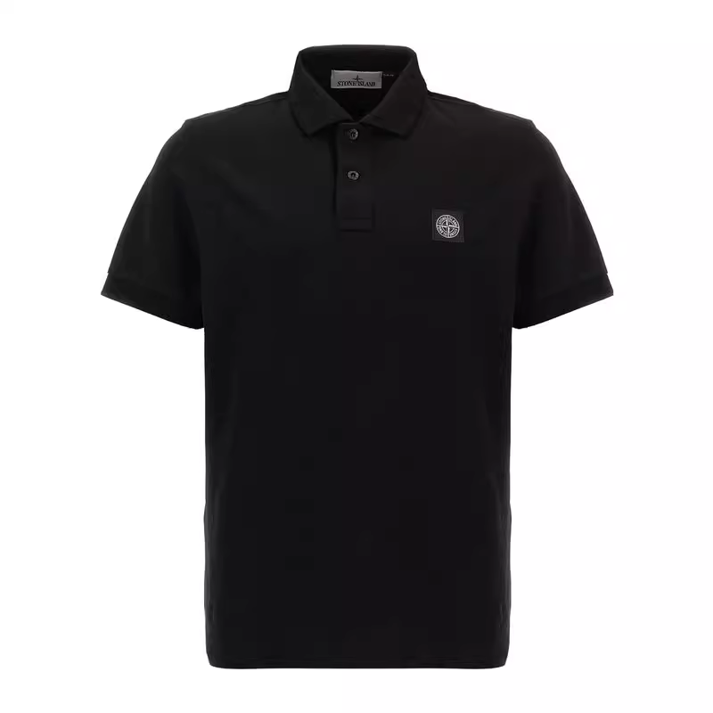 【代購】STONE ISLAND Polo Shirt Men's Black