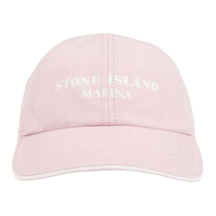 【代購】STONE ISLAND Cotton Baseball Caps Men's Pink