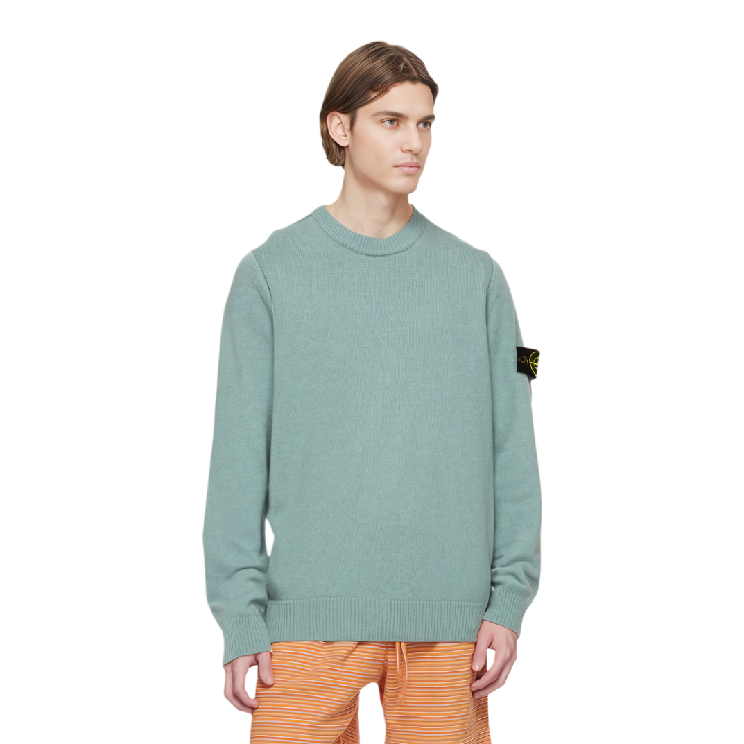 【代購】STONE ISLAND Logo Patch Crewneck Jumper