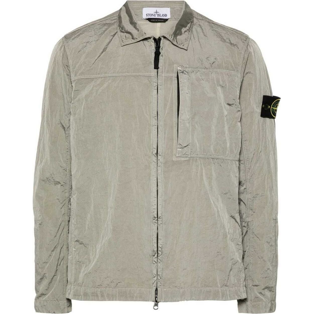 【代購】STONE ISLAND Compass-patch Shirt Jacket